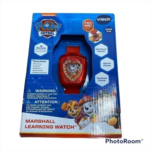 Paw Patrol Marshall Learning Watch V-tech NEW Red - Picture 2 of 8
